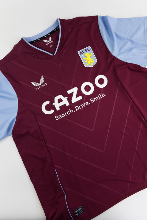 Aston Villa 2022-23 football shirt made by Castore size XXL